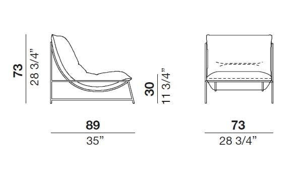 Кожаное кресло Désirée divani Rito ARCH-00041259