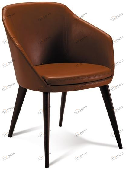 Duvivier Canapés Кожаное кресло с подлокотниками  Marixc11 