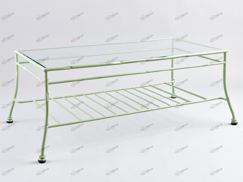 OFFICINACIANI Прямоугольный хрустальный садовый журнальный столик Bamboo Gf4012ta-b