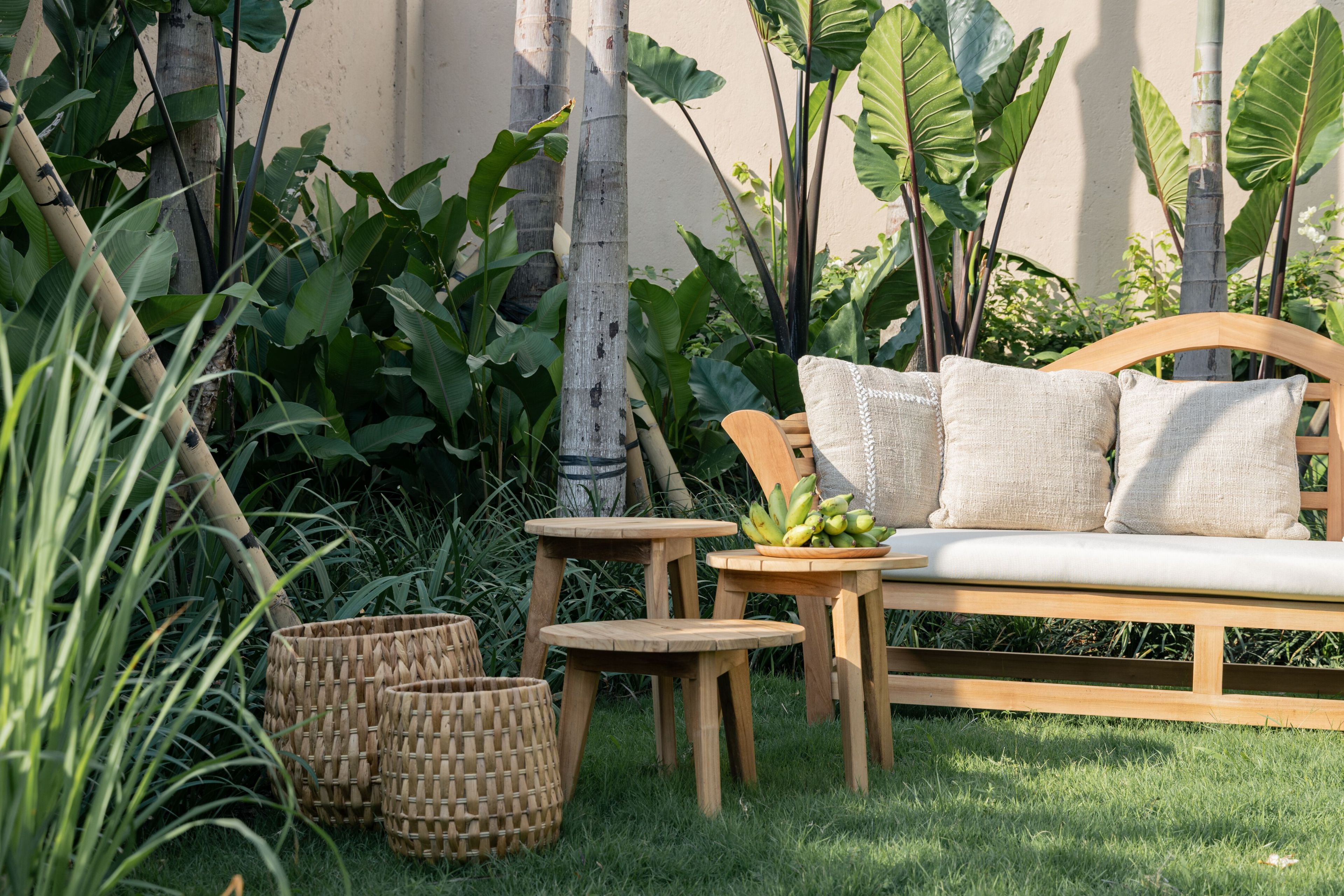 Круглый низкий стол из тикового дерева cbdesign Cosito ARCH-00125050 - Вид №6