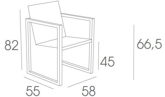 FueraDentro Садовое кресло с подлокотниками Cima sun-id-1437666 - Вид №4