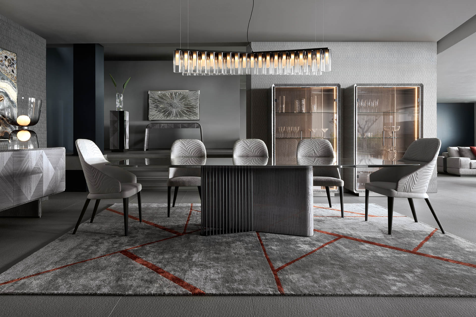 4800 Moonlight прямоугольный стол в форме лодки - giorgio collection - Вид №4