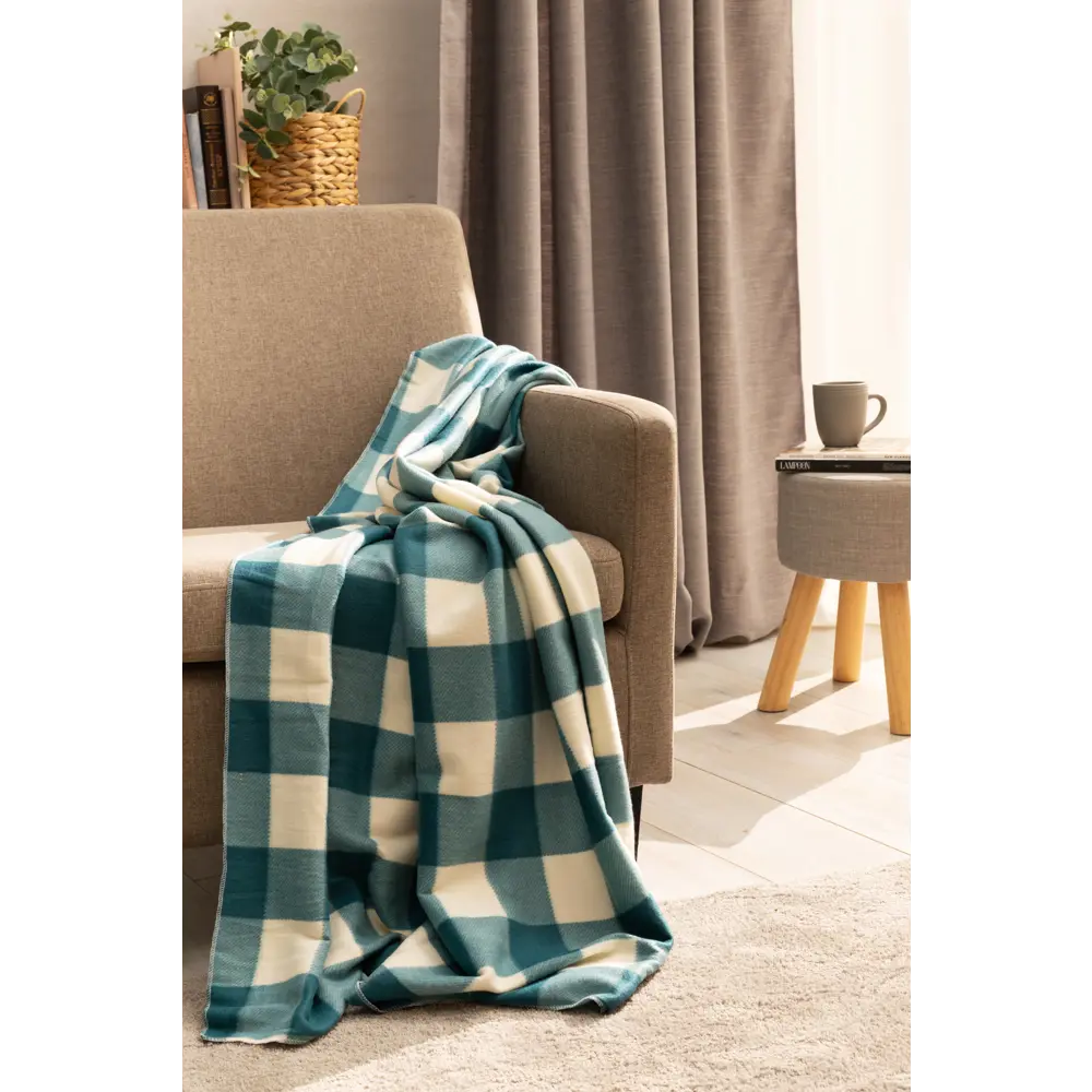 Плед Windsor 130x170 см флис цвет бирюзовый 89159027 STLM-2056728 Ardenza - Вид №3
