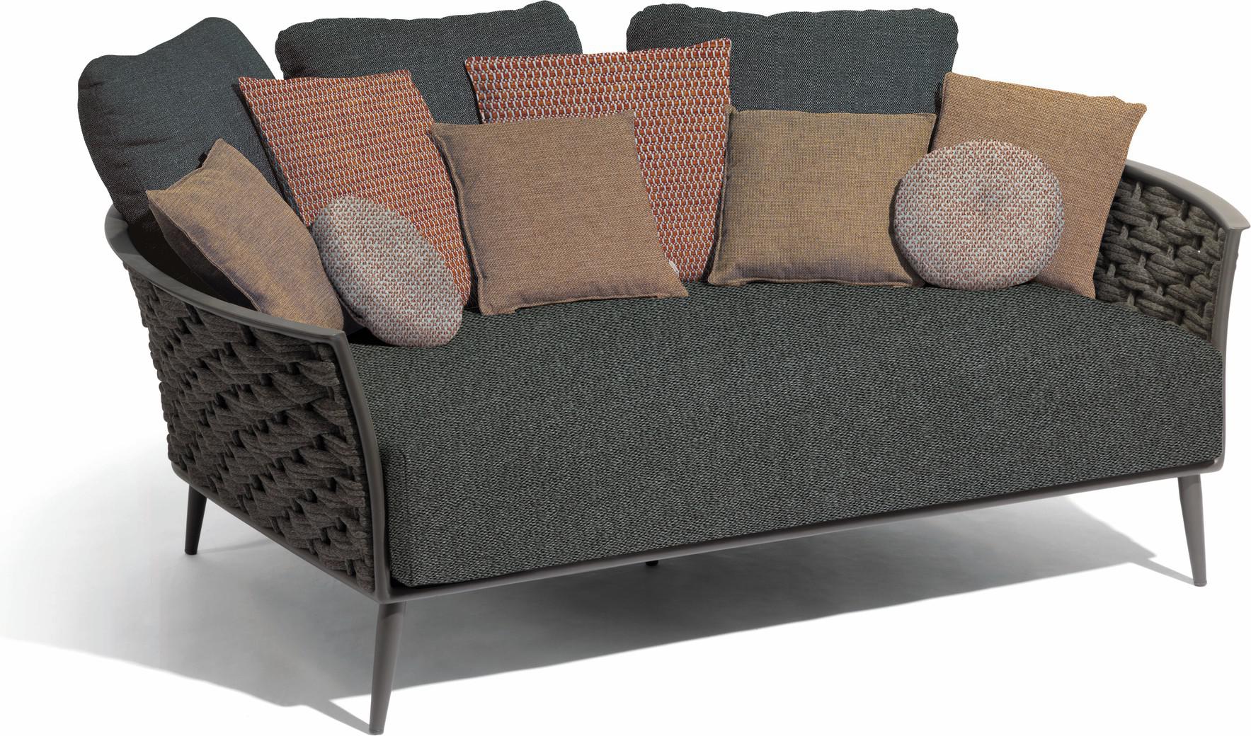 Кушетка лава веревка 45мм антрацит Manutti Cascade MNST752