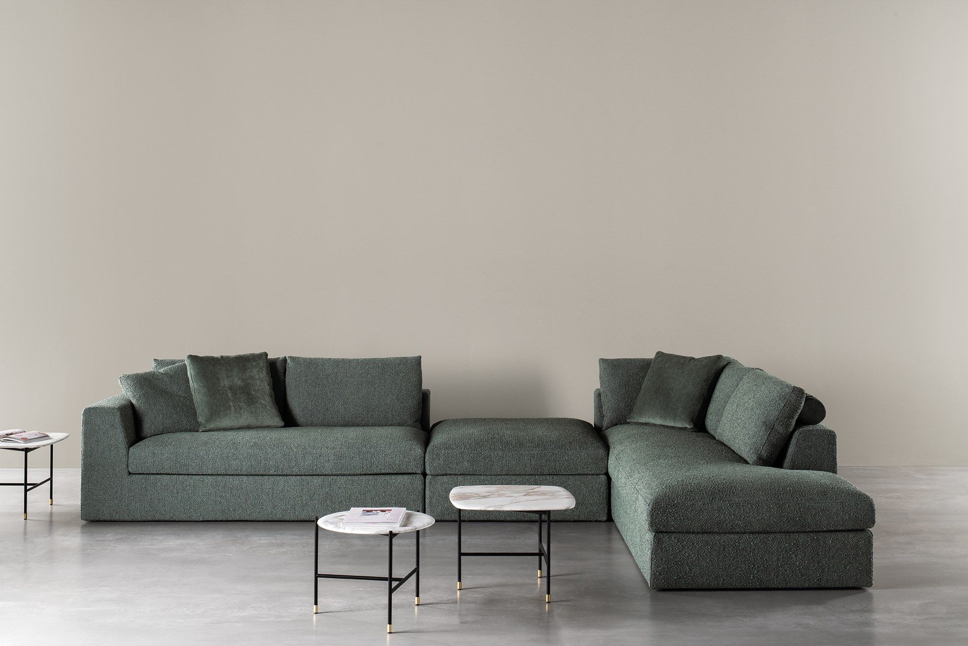 Съемный модульный диван из ткани Meridiani ARCH-00037070 - Вид №5