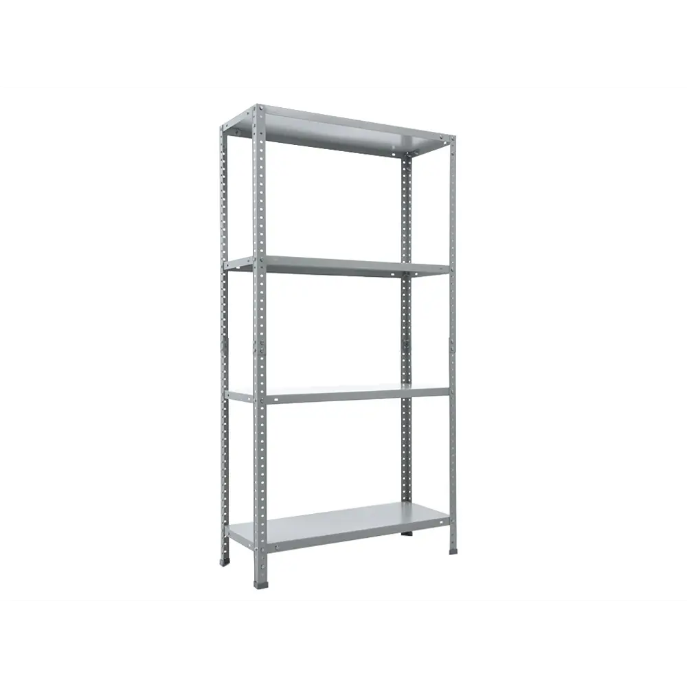 Стеллаж металлический 4 полки 145x75x30 см LC 15KD/4 цвет темно-серый нагрузка на полку 30 кг 89377055 STLM-2111214 Santreyd 