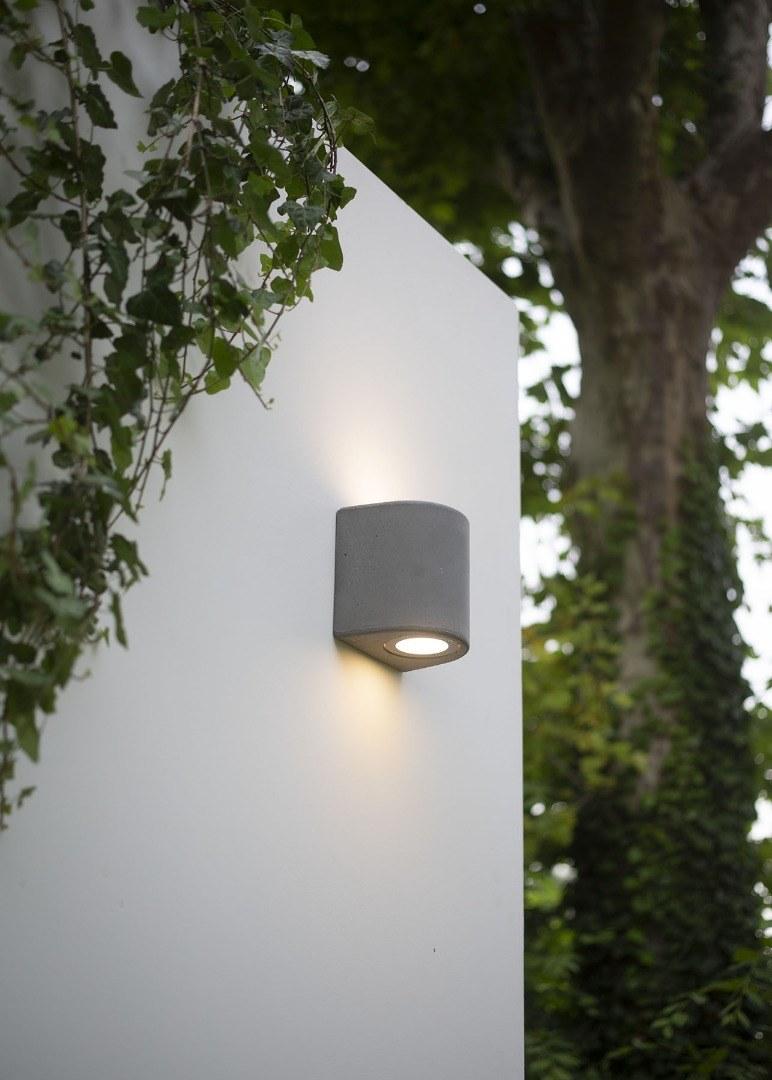 Martinelli Luce Цементный светодиодный уличный настенный светильник  1444/gr  - Вид №4