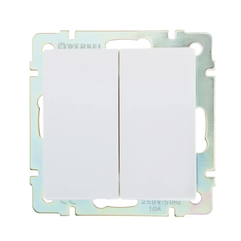 Werkel: встраиваемый двухклавишный выключатель для современного интерьера 17782070 Встраиваемые механизмы STLM-0008598