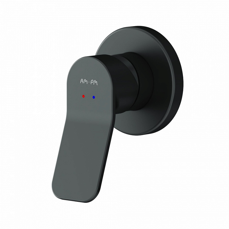 FB85A2R002 набор: см-ль д/душа верхний душ 220 мм держатель д/верхн.душа черный шт. AM.PM X-Joy  - Вид №5