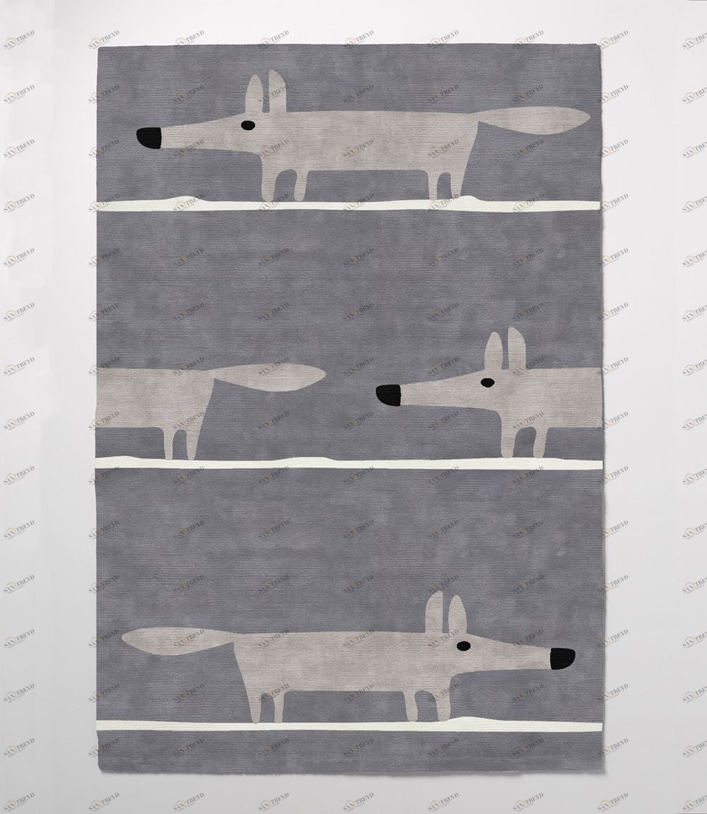 Ковер детский Fox-Silver 140х200 серый RUGBERRY FOX 326121 Серый