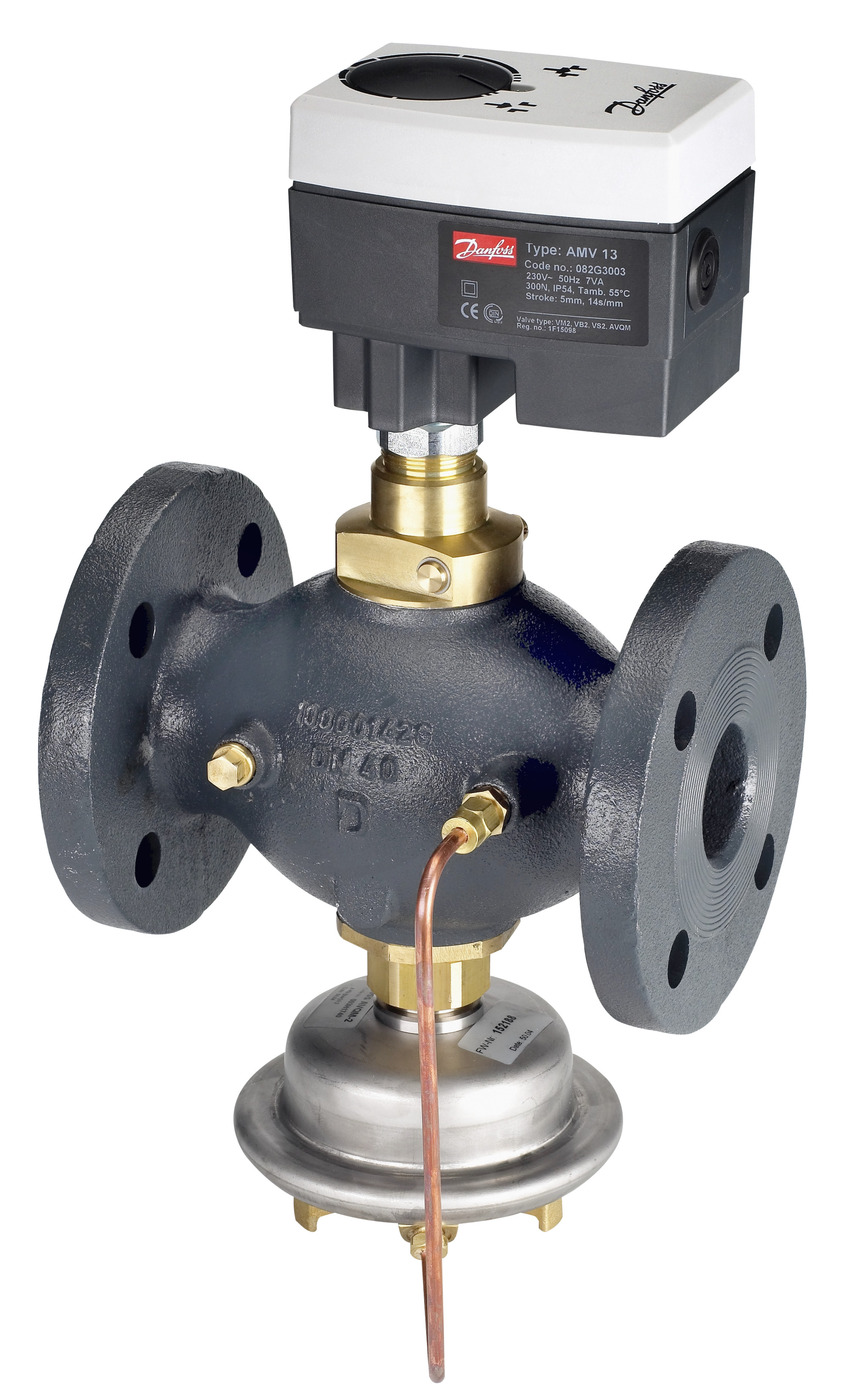 Danfoss Редукторные электроприводы с трехпозиционным управлением Электропривод импульсный AMV 35 230В 082G3021  - Вид №14