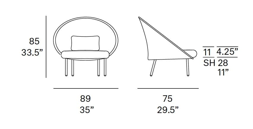 Мягкое Садовое кресло Batyline® EXPORMIM ARCH-00078519 - Вид №8