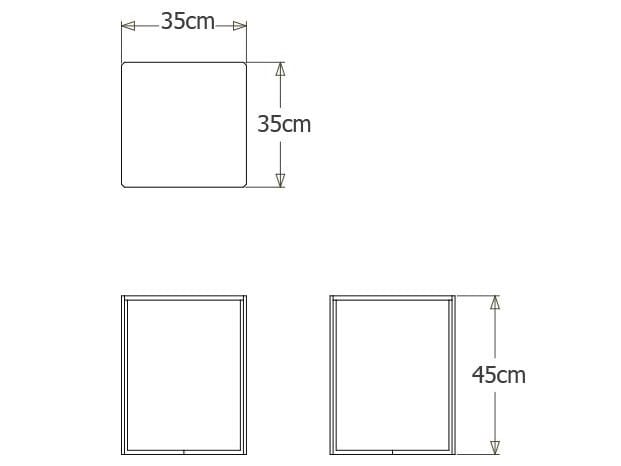 Алюминиевый квадратный низкий журнальный столик с порошковым покрытием TRIBÙ Natal Alu ARCH-00141607 - Вид №4