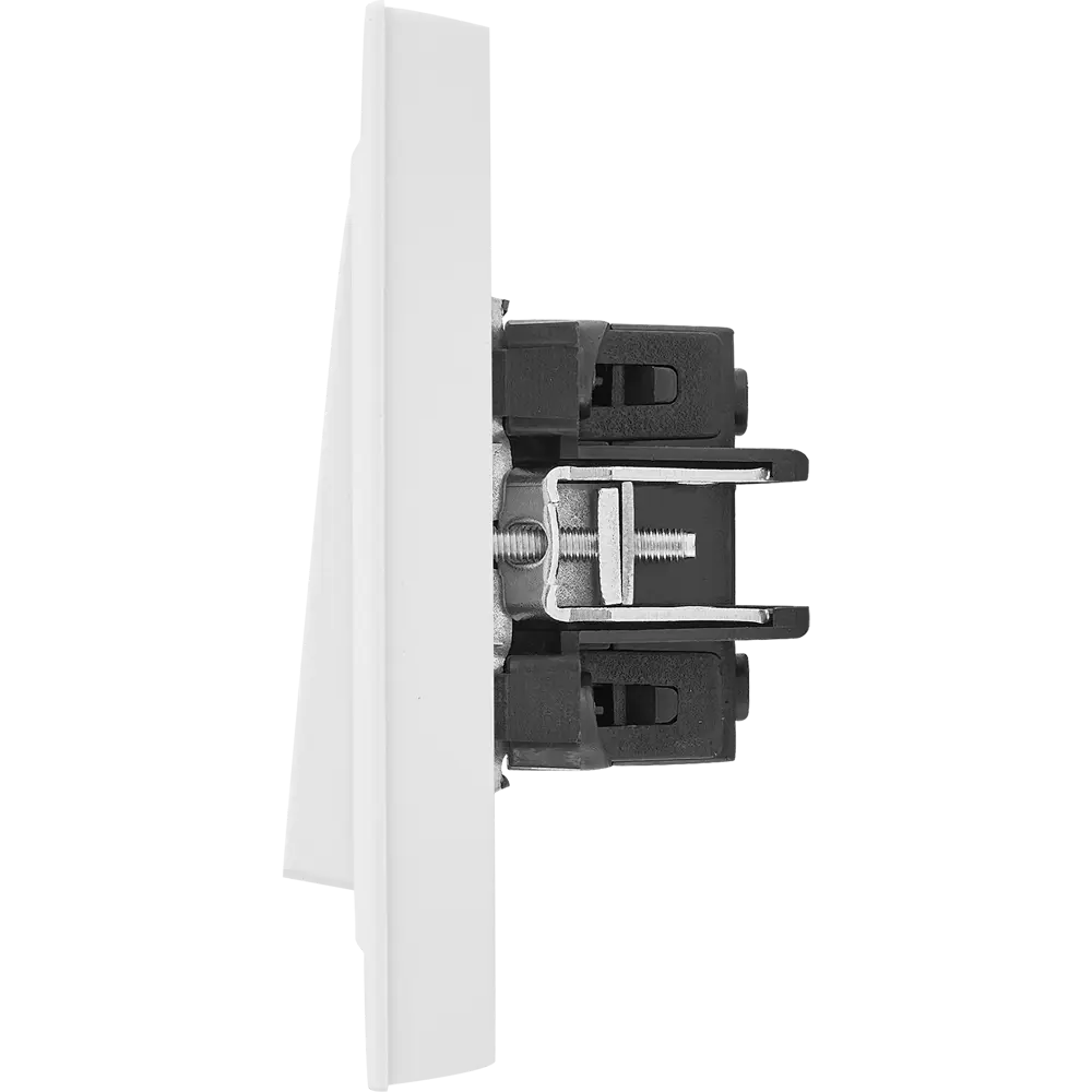 Выключатель IEK Brite одноклавишный скрытого монтажа в белом матовом исполнении 87761705 STLM-1105718 - Вид №3