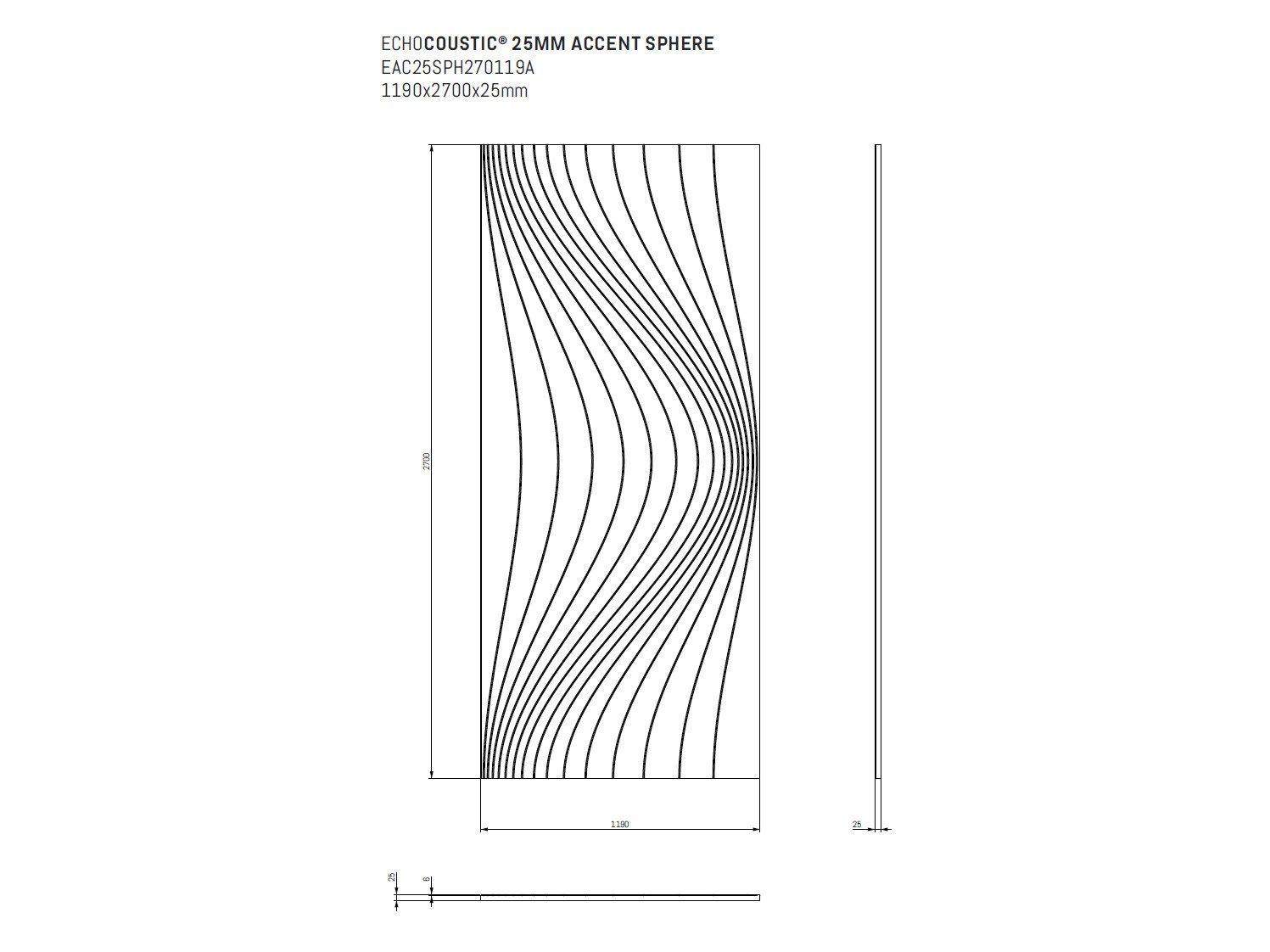 ПЭТ акустическая панель ECHOJAZZ ECHOCOUSTIC® ACCENT ARCH-00010940 - Вид №5