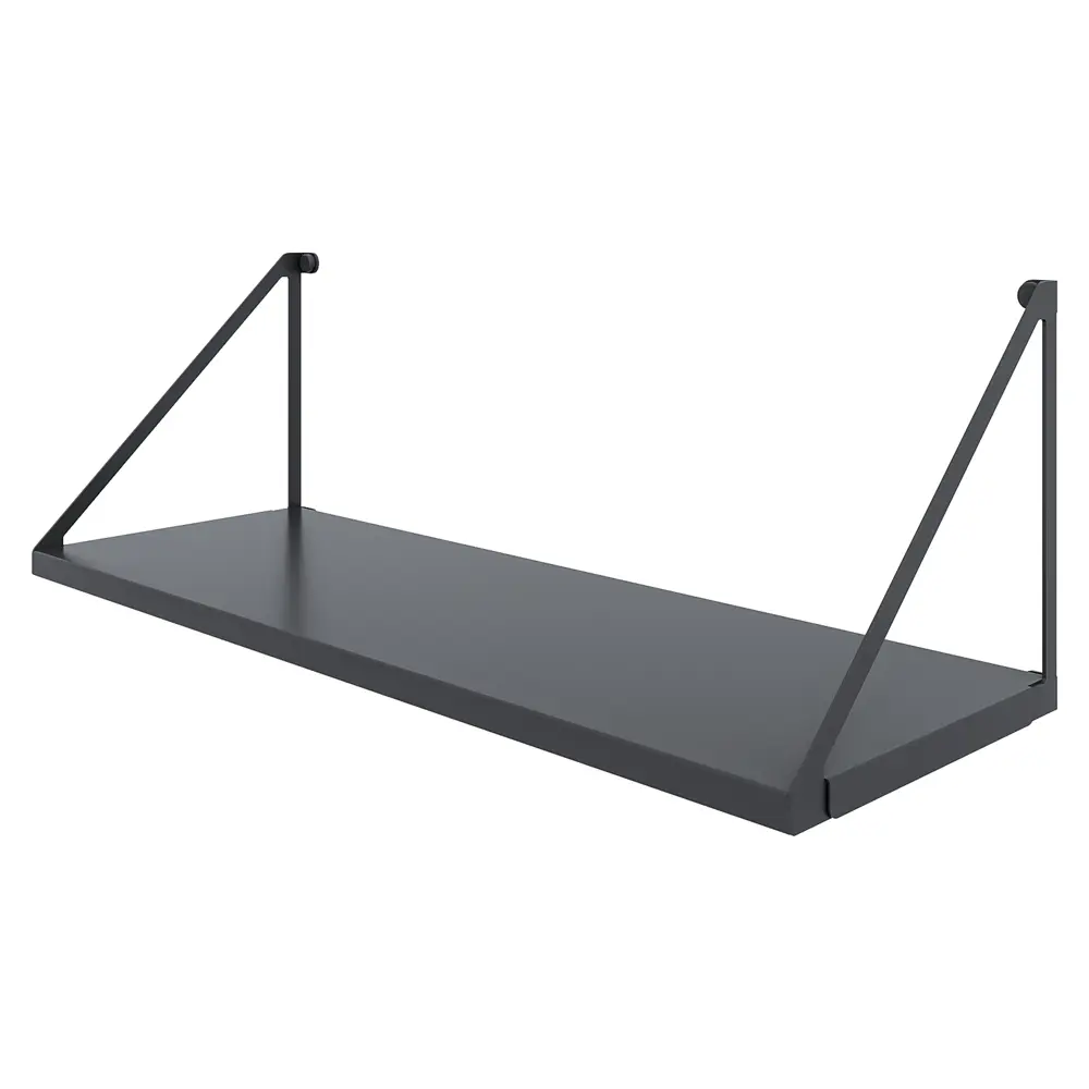 Настенная полка Бостон 60x20 см сталь цвет черный Santreyd STLM-2177267 - Вид №2