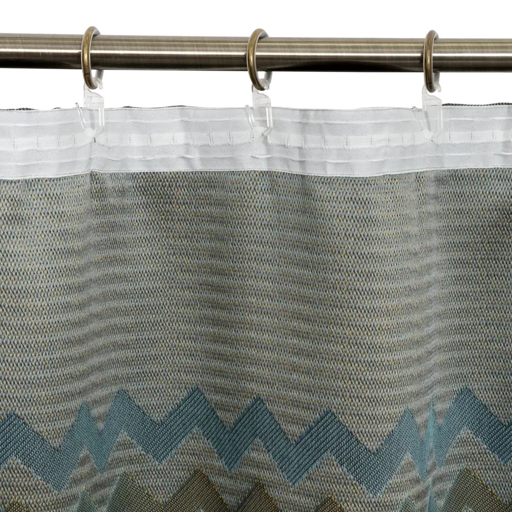 Штора на ленте Миссони» 160x260 см полиэстер геометрия цвет серый AMORE MIO STLM-2122278 - Вид №3
