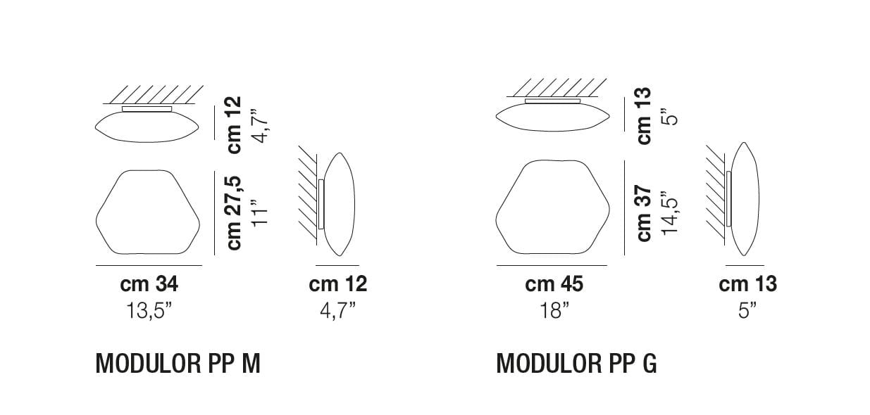 Выдувное стекло светодиодный потолочный светильник Vetreria Vistosi Modulor ARCH-00116467 - Вид №3