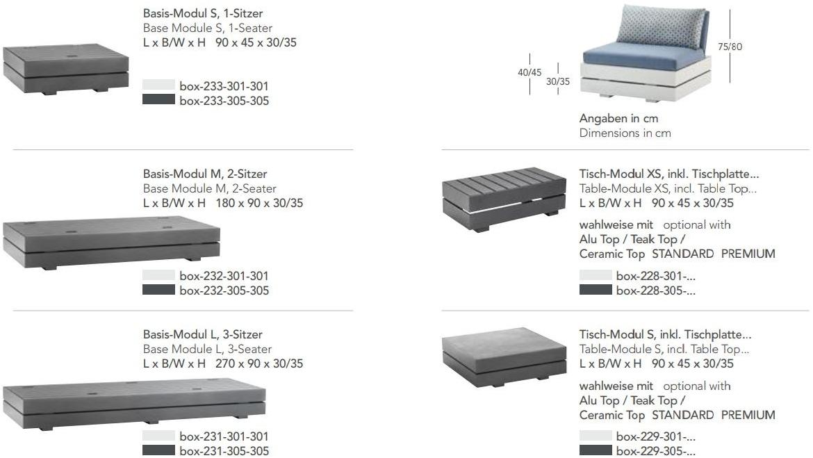 solpuri Модульный угловой садовый диван из ткани Boxx sun-id-1450460 - Вид №12
