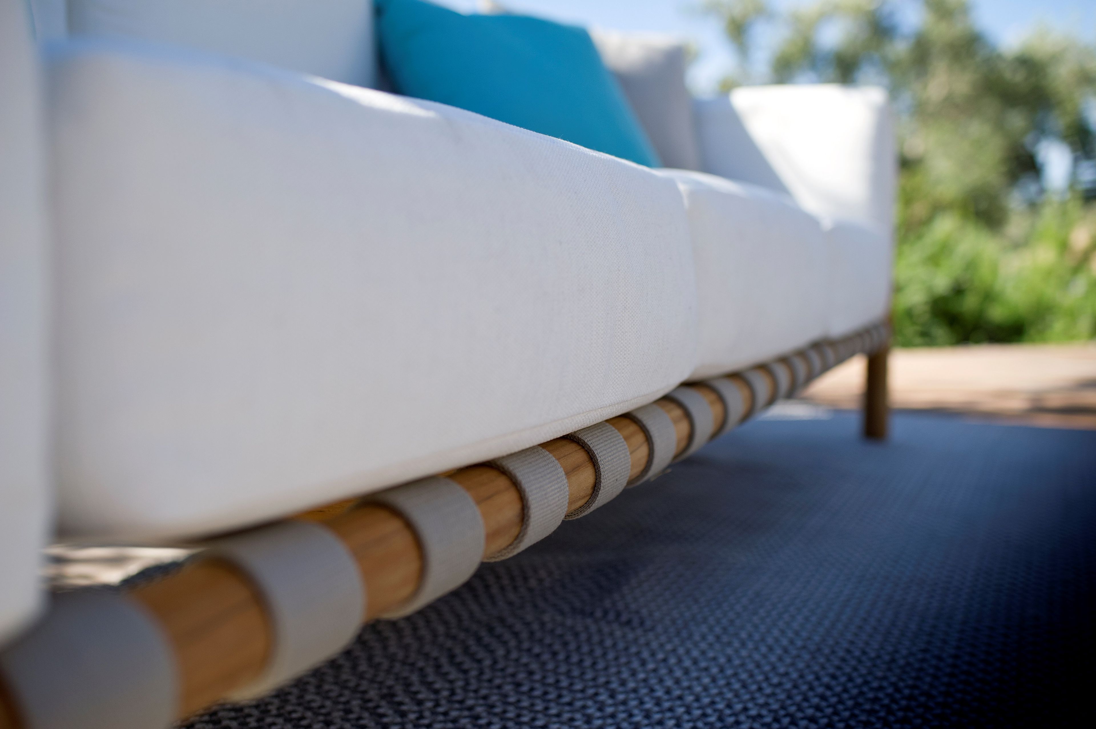 3-местный тканевый съемный садовый диван Unopiù Pevero ARCH-00048443 - Вид №4