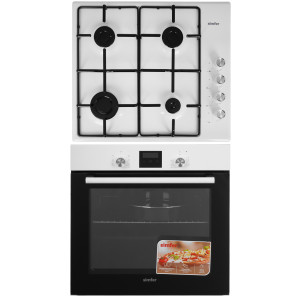 9280266 Духовой шкаф электрический Simfer B6EW56070 + Варочная поверхность газовая Simfer H60Q40W470