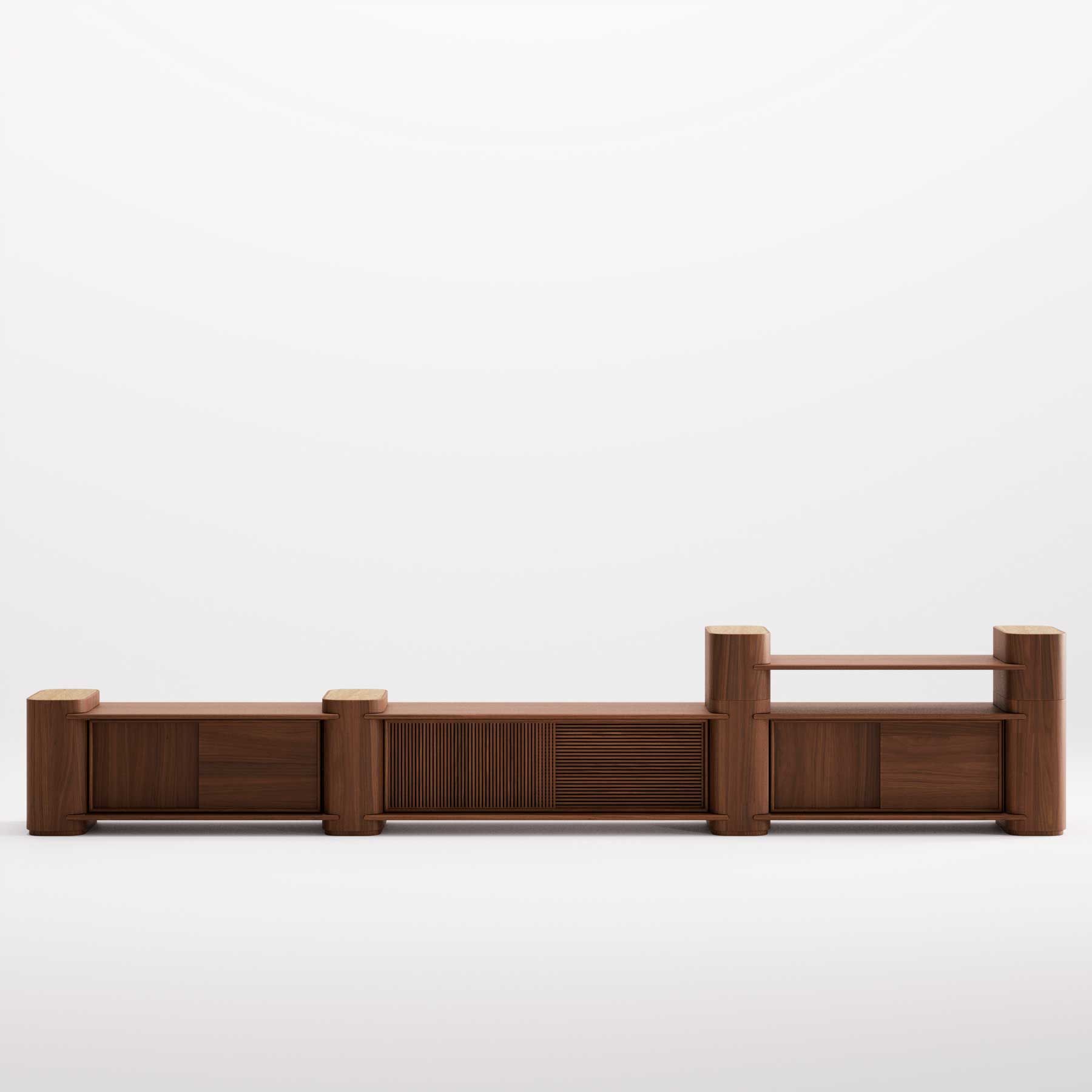 Секционная деревянная двухсторонняя решетка Wewood Path ARCH-00130012 - Вид №5