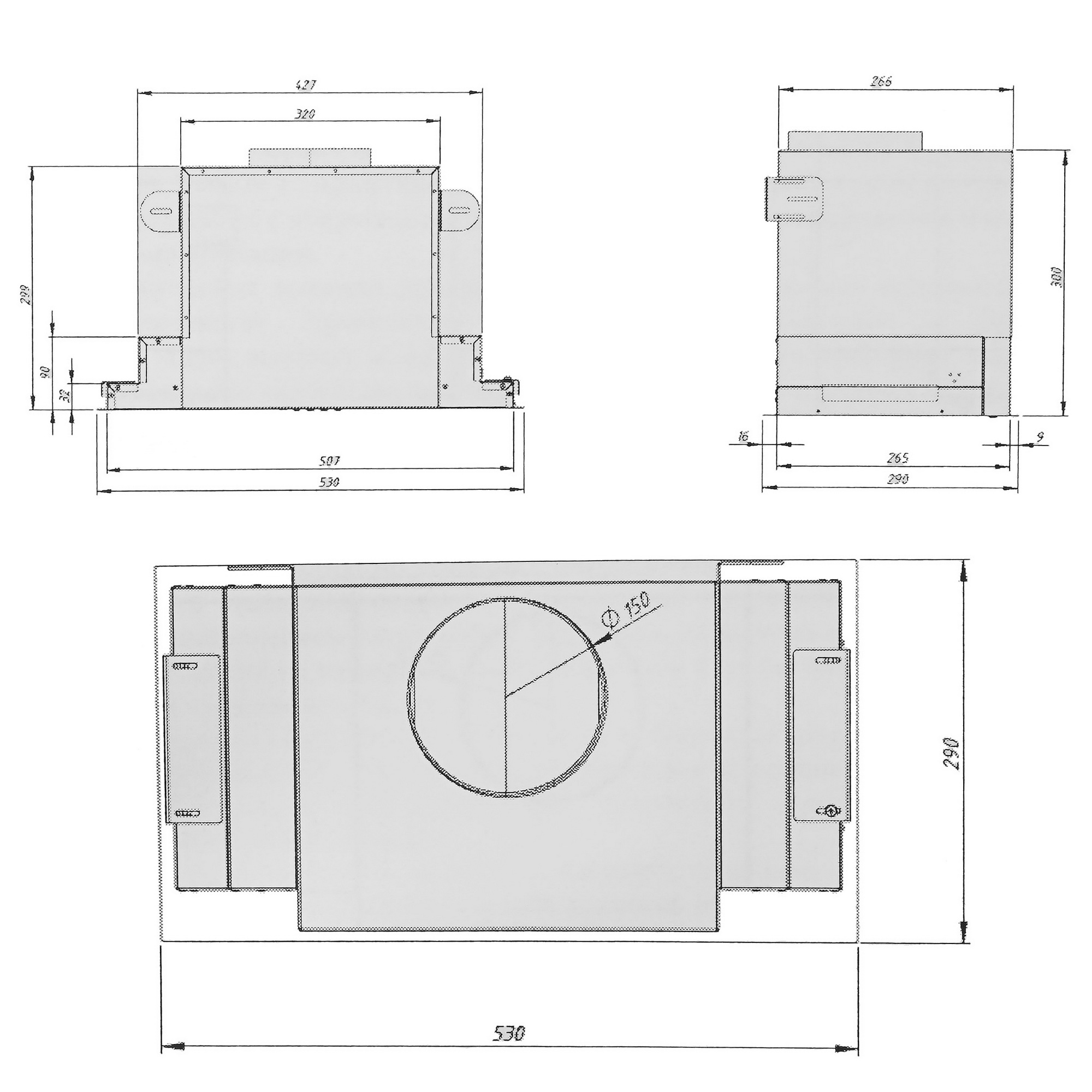 5354593 Вытяжка полновстраиваемая Akpo WK-6 Neva glass серебристый/черный STDN-0119562 - Вид №11