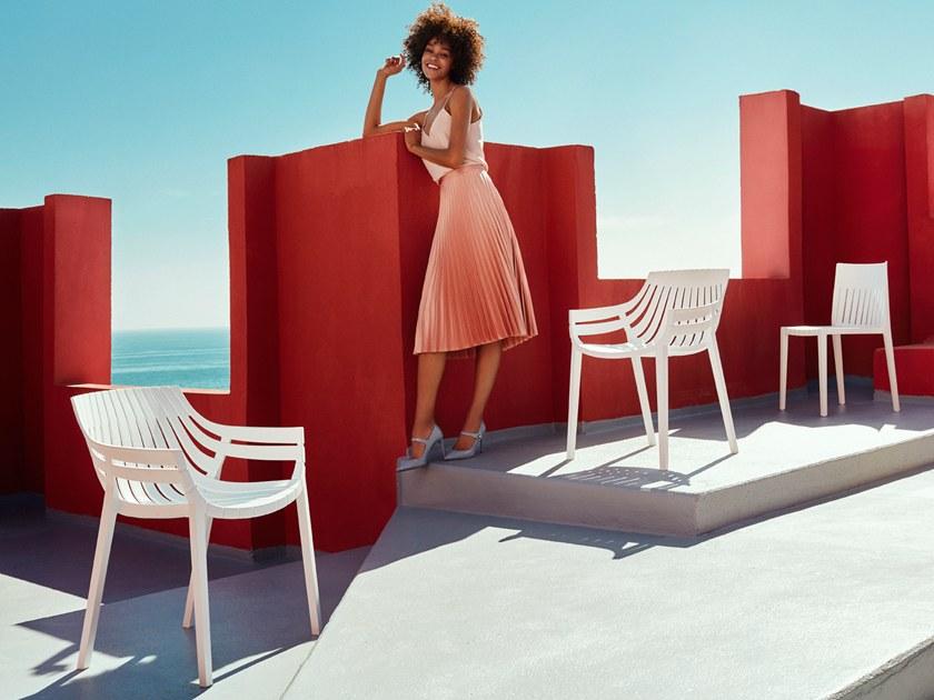 VONDOM Садовый стул из полипропилена с подлокотниками Spritz 56015 - Вид №7