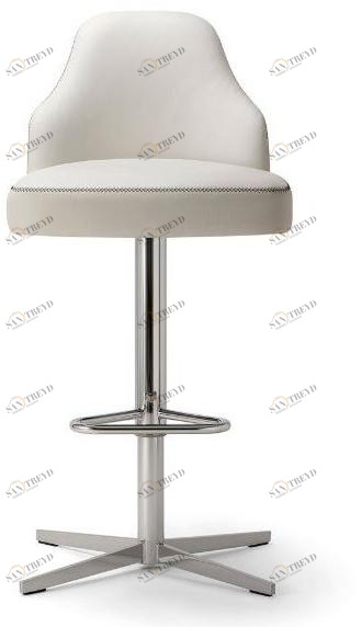 Tirolo 4-спицевый кожаный табурет с подставкой для ног Chicago 015 sg x