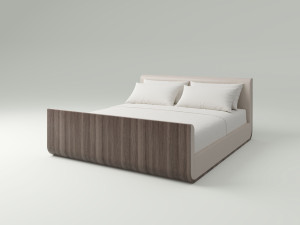 Дубовая двуспальная кровать