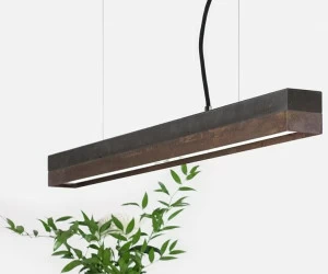 GANTlights Светодиодная подвесная лампа из цемента и кортена ™ C