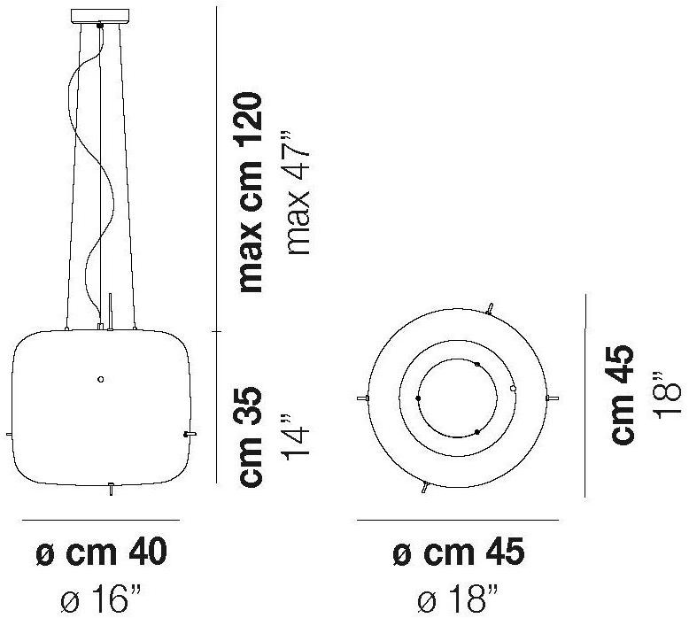Vetreria Vistosi Led подвесной светильник с прямым светом из дутого стекла Plot sun-id-1348573 - Вид №7