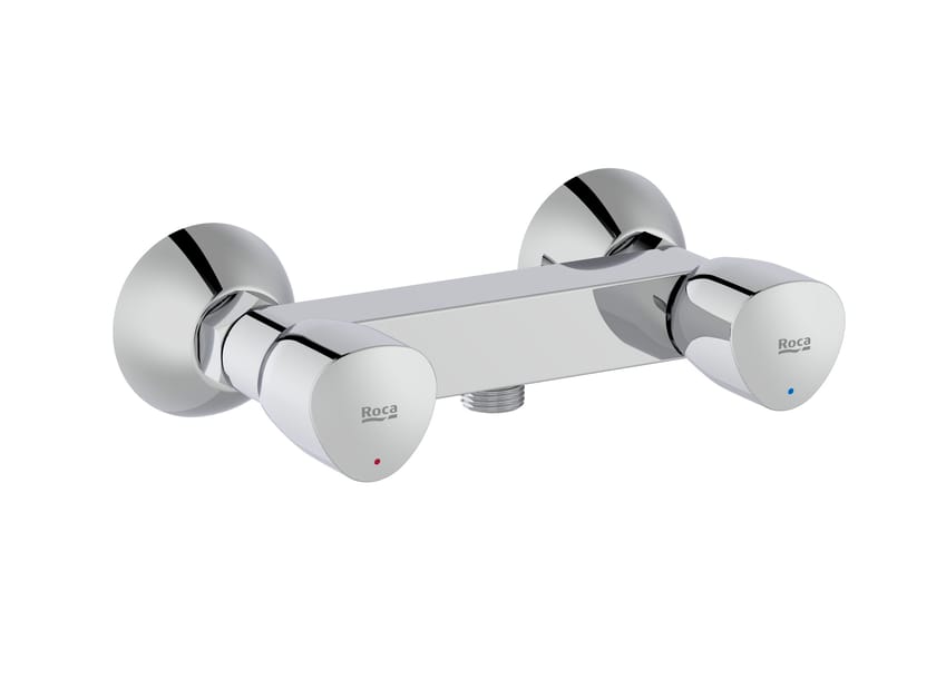 Открытый смеситель для душа с отдельными розетками Roca Brava ARCH-00131783