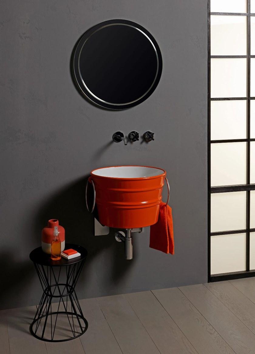 Bcl02t Подвесная раковина настенная овальная Horganica Bacile белая - Вид №5