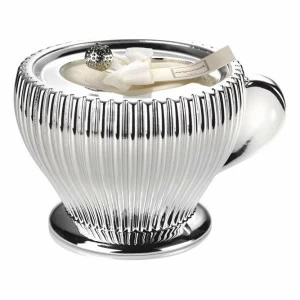 Свеча декоративная белая Capuccino ARGENESI ДЕКОРАТИВНЫЕ СВЕЧИ 00-3946596 Белый;серебро