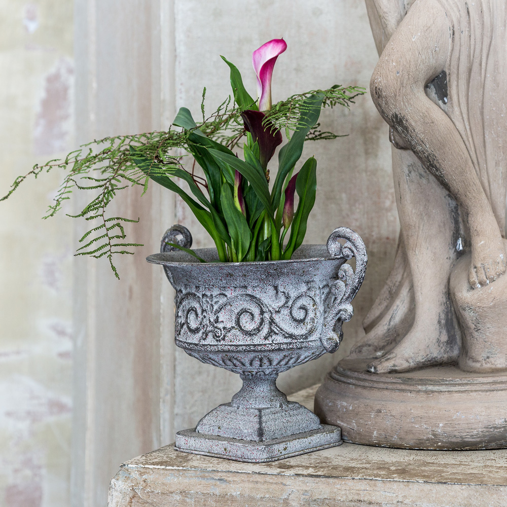 Ваза-кашпо серая «Кремона» BYOBJECT - 096661 Серый Object Desire  - Вид №2