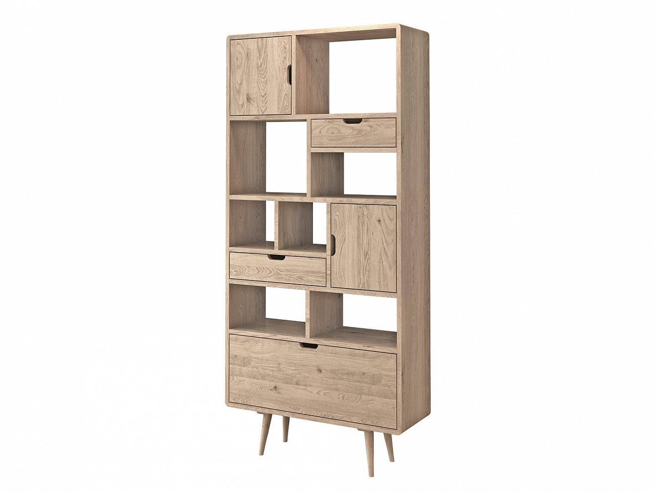 Стеллаж для книг деревянный Jackson FURNITERA JACKSON 120334 Бежевый  - Вид №1