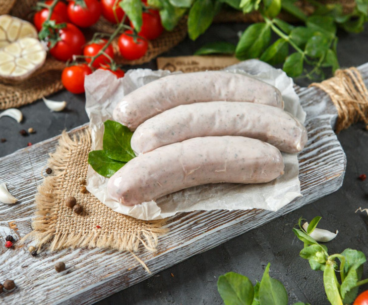 5335 Колбаски белые "Мюнхенские" свиные Вкусляндия  - Вид №1