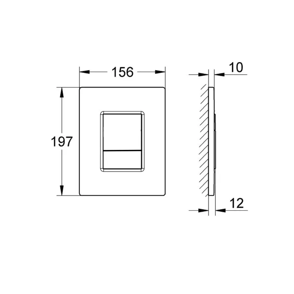 Панель смыва Aquatek для инсталляции с пневматическим управлением 89434744 STLM-1569925 - Вид №2