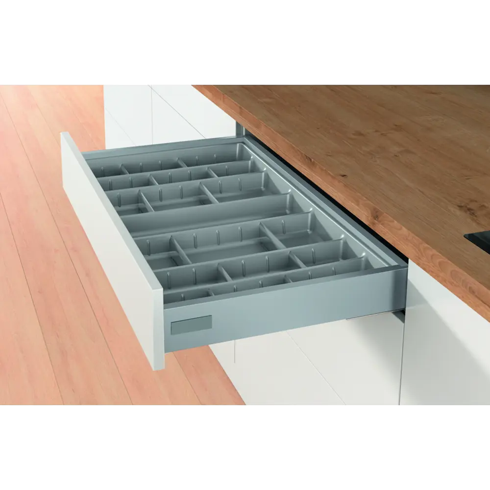 Лоток для столовых приборов Hettich Orga Tray 590IANL470KB800 46.2x7x71.7 см пластик цвет серый 89401301 STLM-2081360  - Вид №3