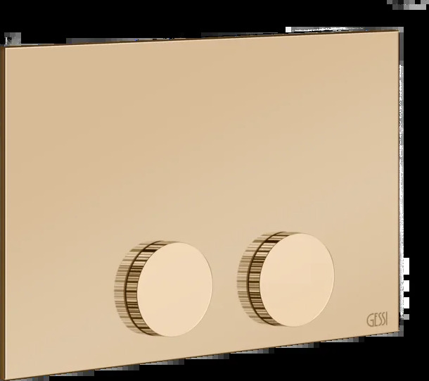 Запорная пластина 54641 735 Gessi Ingranaggio ТЕПЛАЯ БРОНЗА PVD