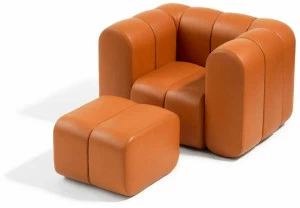 Blå Station Кожаное кресло с подлокотниками Bob