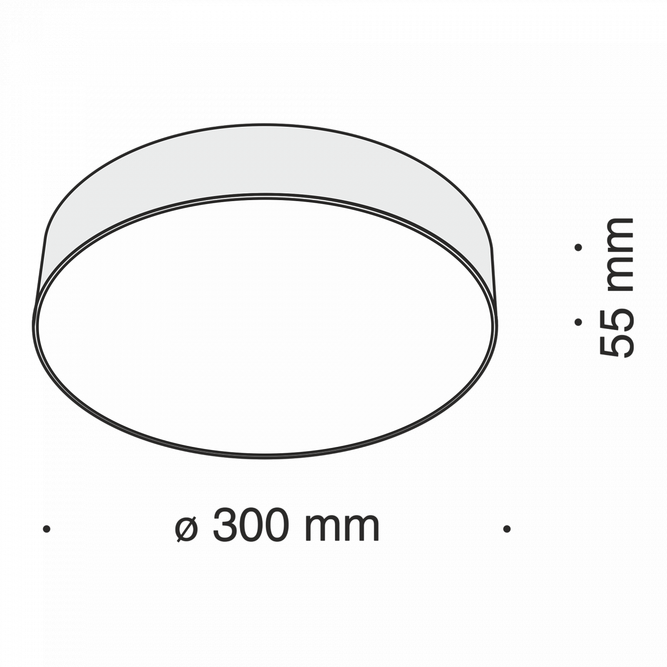Светильник потолочный светодиодный 30 см белый Zon C032CL-L43W4K TECHNICAL CEILING & WALL 00-3956937 Белый  - Вид №2