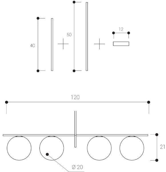 Miloox Подвесной светильник из опалового стекла и металла Jugen 1744.68 - 1744.204 - Вид №5