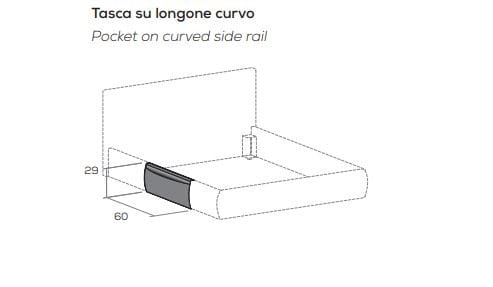 Мягкая двуспальная кровать Nidi WIND ARCH-00102255 - Вид №7