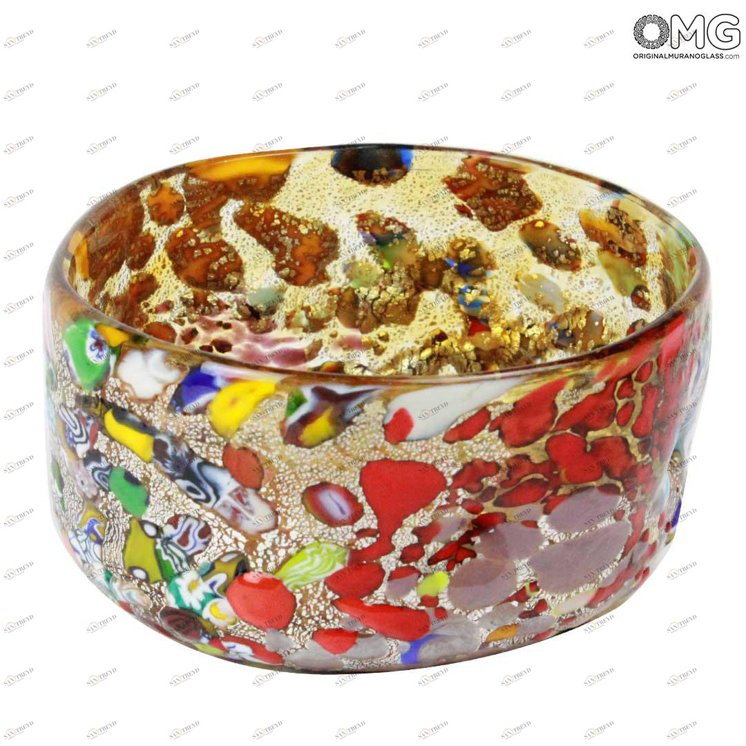 628 ORIGINALMURANOGLASS Вазочка для конфет и фруктов - муранское стекло OMG 10 см 