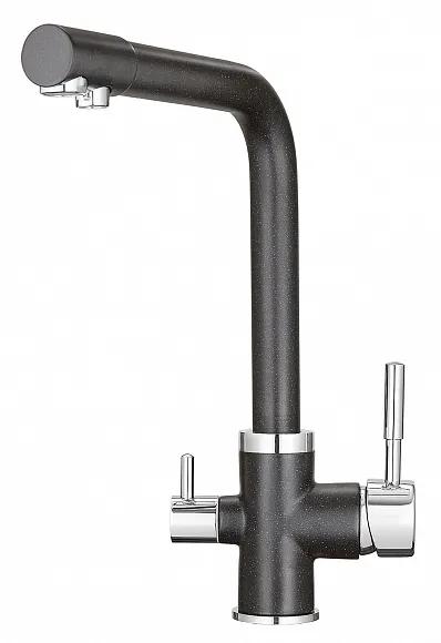 2015, ЧЁРНЫЙ, СМЕСИТЕЛЬ КУХОННЫЙ