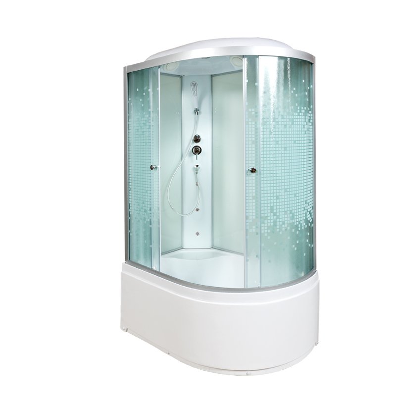 B90S+ эл. BLACK Душевая кабина DETO Серия В L 920 L с гидромассажем - Вид №6