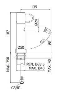 Смеситель для биде без слива