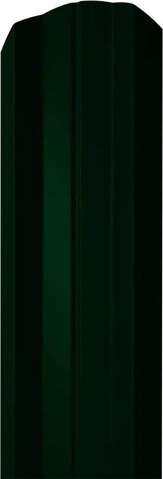 Металлический штакетник Santreyd М-Ф-А с ребрами жесткости, зеленый мох 85395050